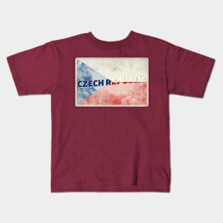 The Czech Republic vintage style retro souvenir Kids T-Shirt